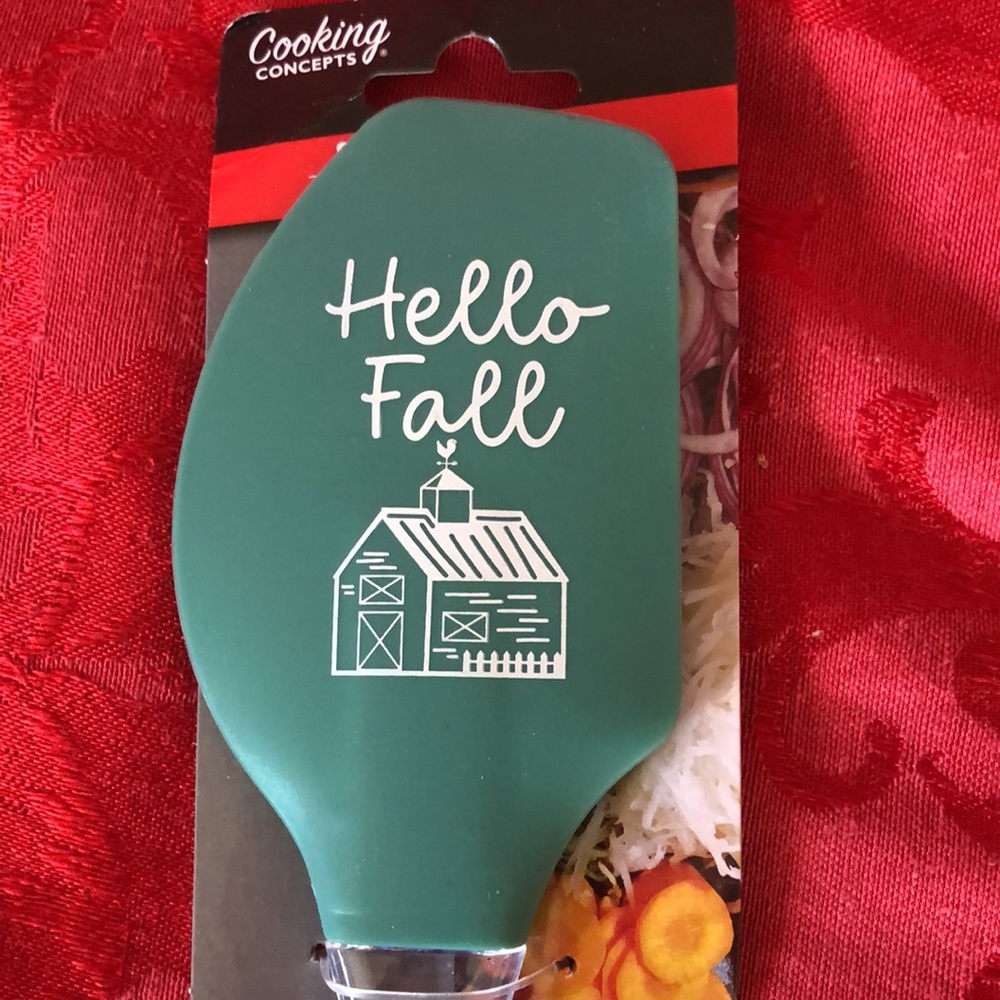 🌵3/$15 Hello Fall blue green silicone baking spatula (see description)